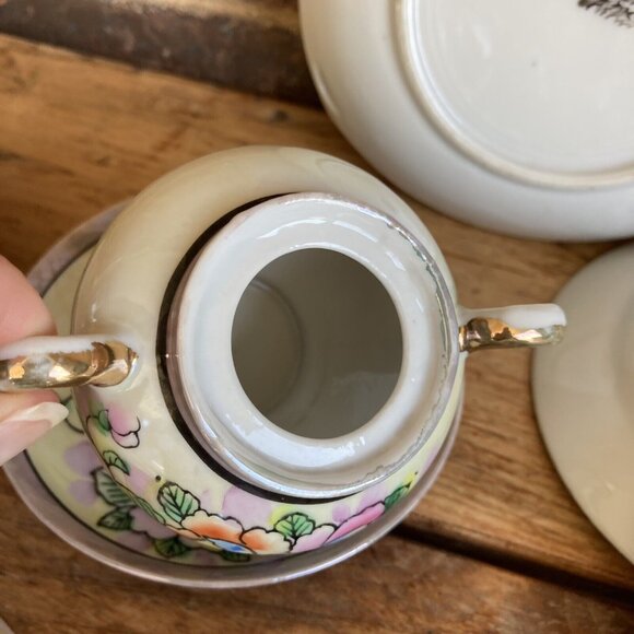 VTG Japan Childs LUSTERWARE TEA SET Random Pieces Lot Discoloration - Picture 13 of 16